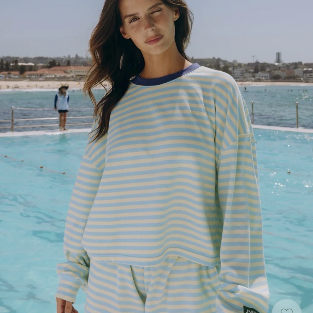 Daily drills striped cotton long sleeve